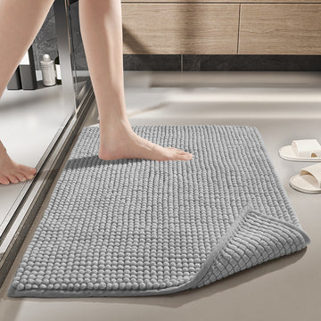Tapis de sol en Chenille épais antidérapant pour salle de bain chambre à coucher tapis de pied absorbant pour porte d'entrée 40x60cm